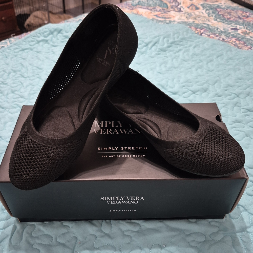 Simply Vera Berner Black Women's Shoes Size 6.5
